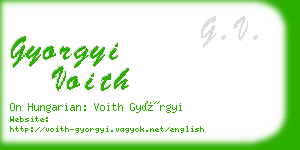 gyorgyi voith business card